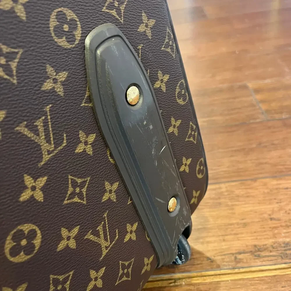 LOUIS VUITTON Pégase 45 Brown Monogram Canvas Rolling Luggage